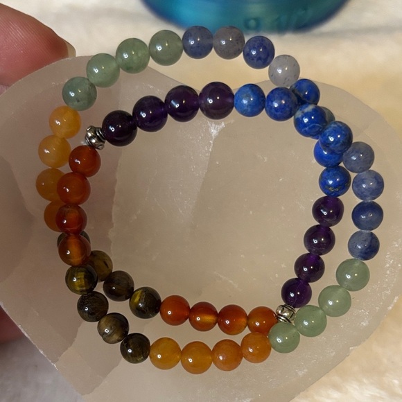 Jewelry - Natural 7 Chakra Gemstone Bracelet